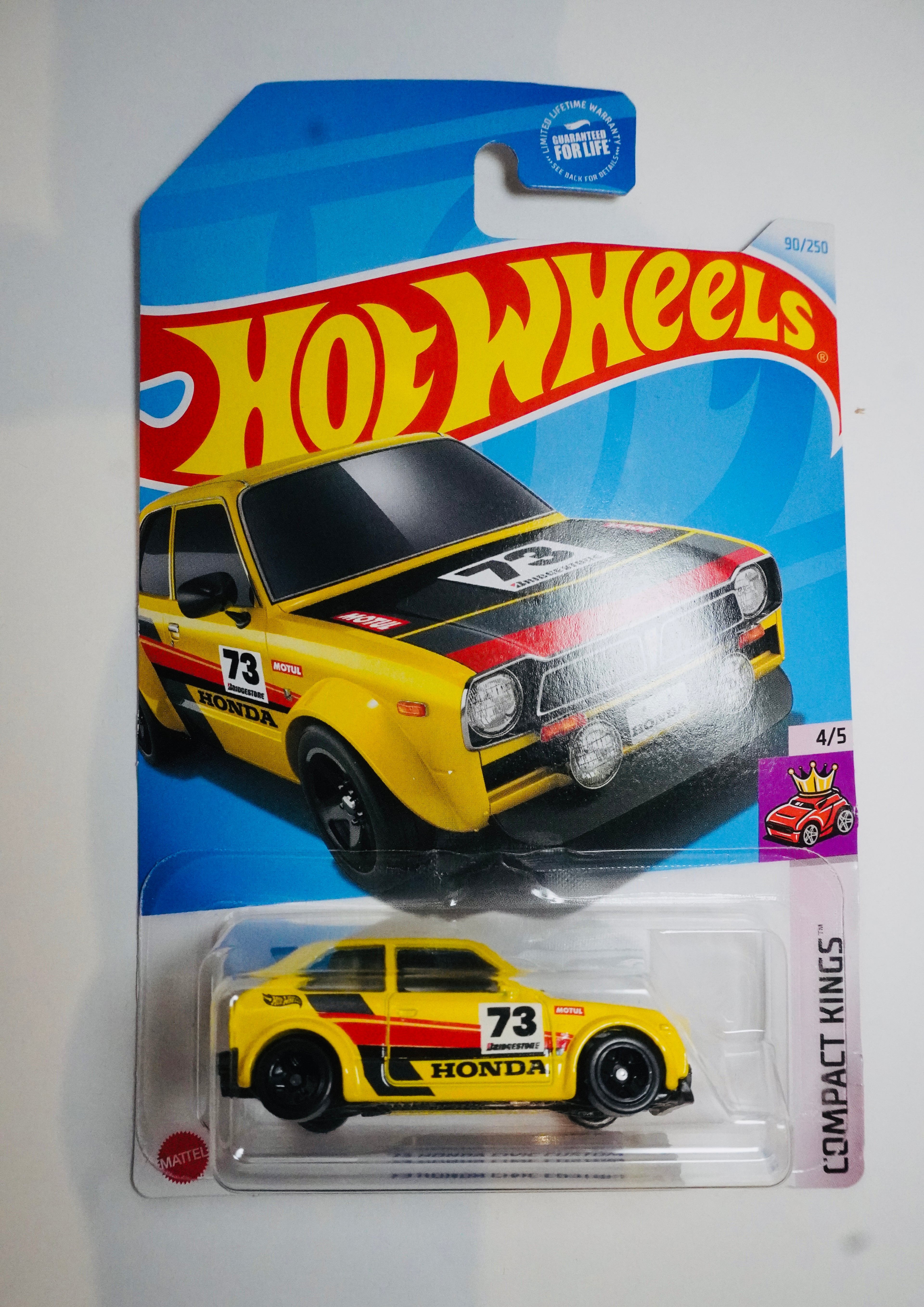 🔥 Hot Wheels ’73 Honda Civic Custom – Classic Die-Cast Collector Car 🔥