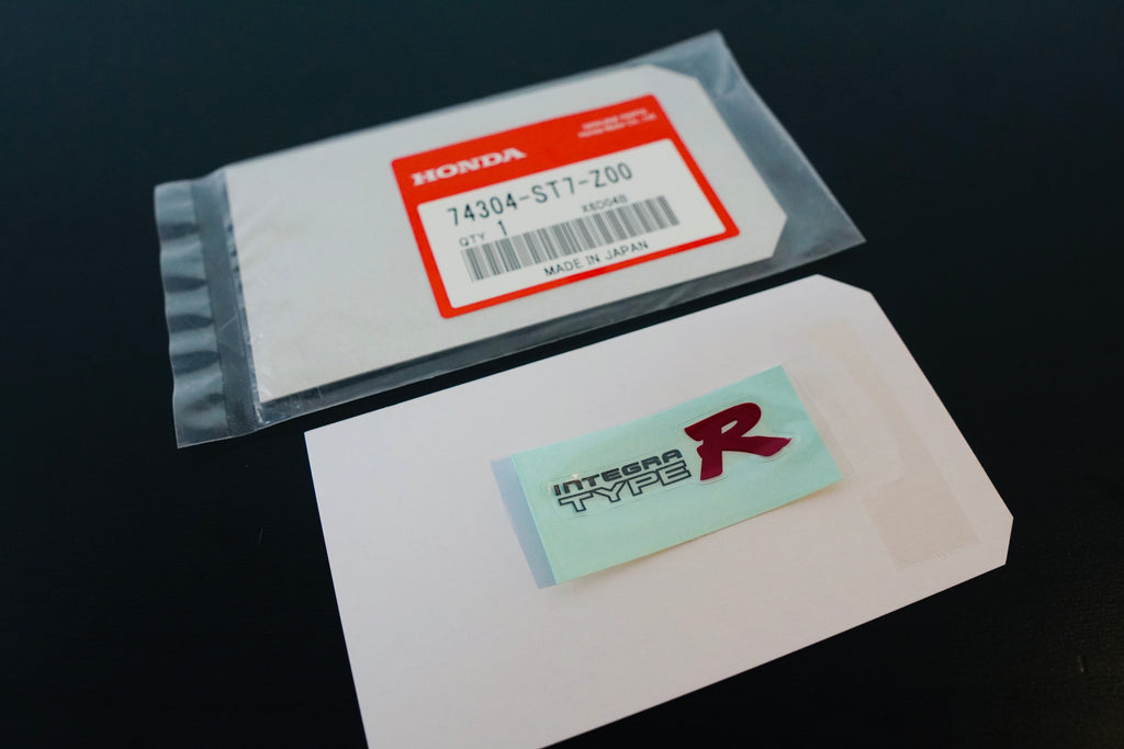 INTEGRA TYPE R OEM GENUINE STRUT BAR DECAL