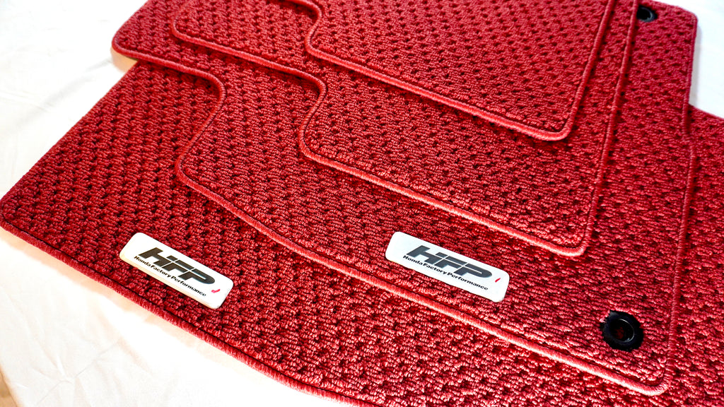 Honda Genuine HFP Floor Mats Red 2016+ Honda Civic 4DR and 5DR