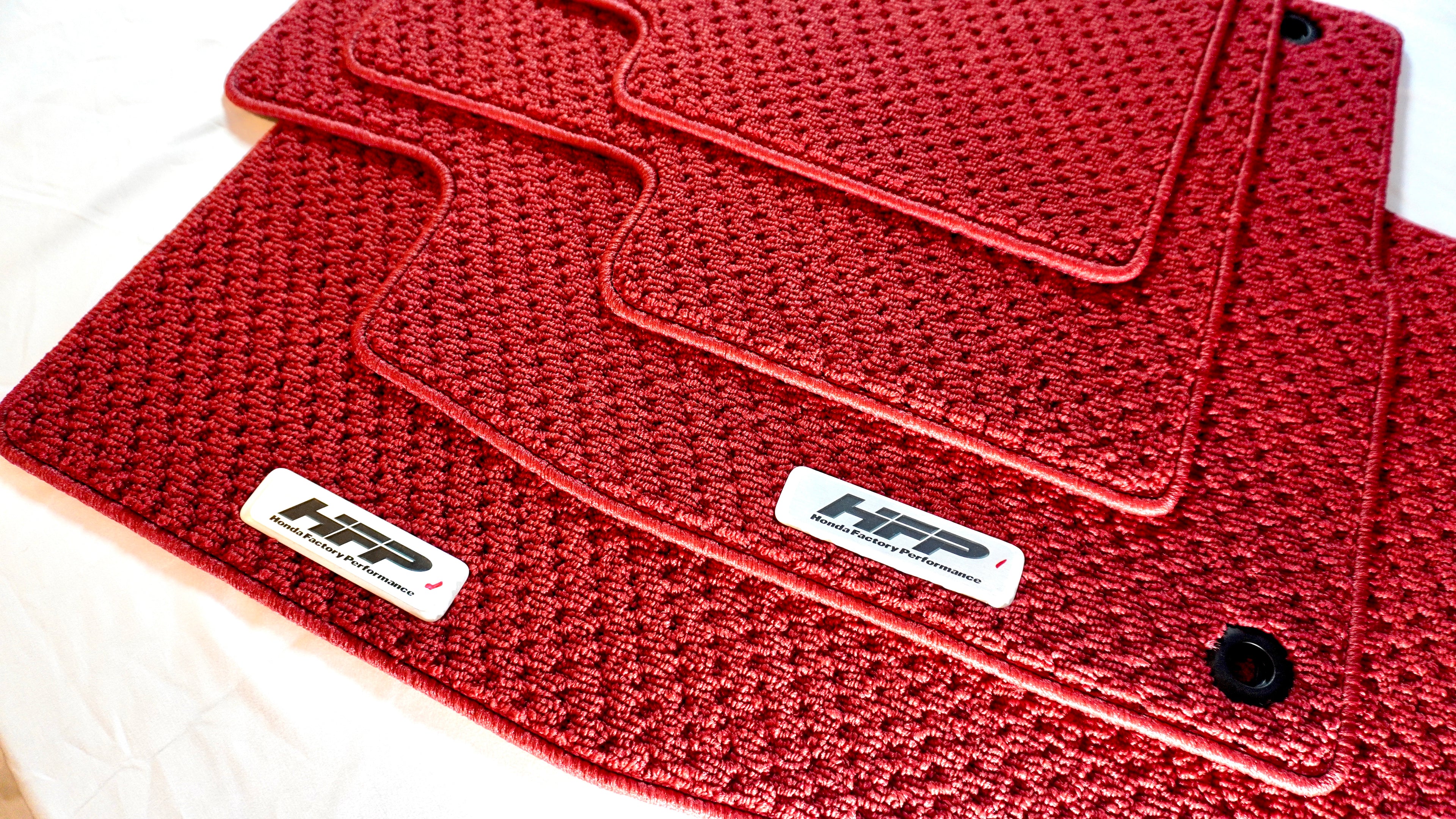 Honda Genuine HFP Floor Mats Red 2016+ Honda Civic 4DR and 5DR