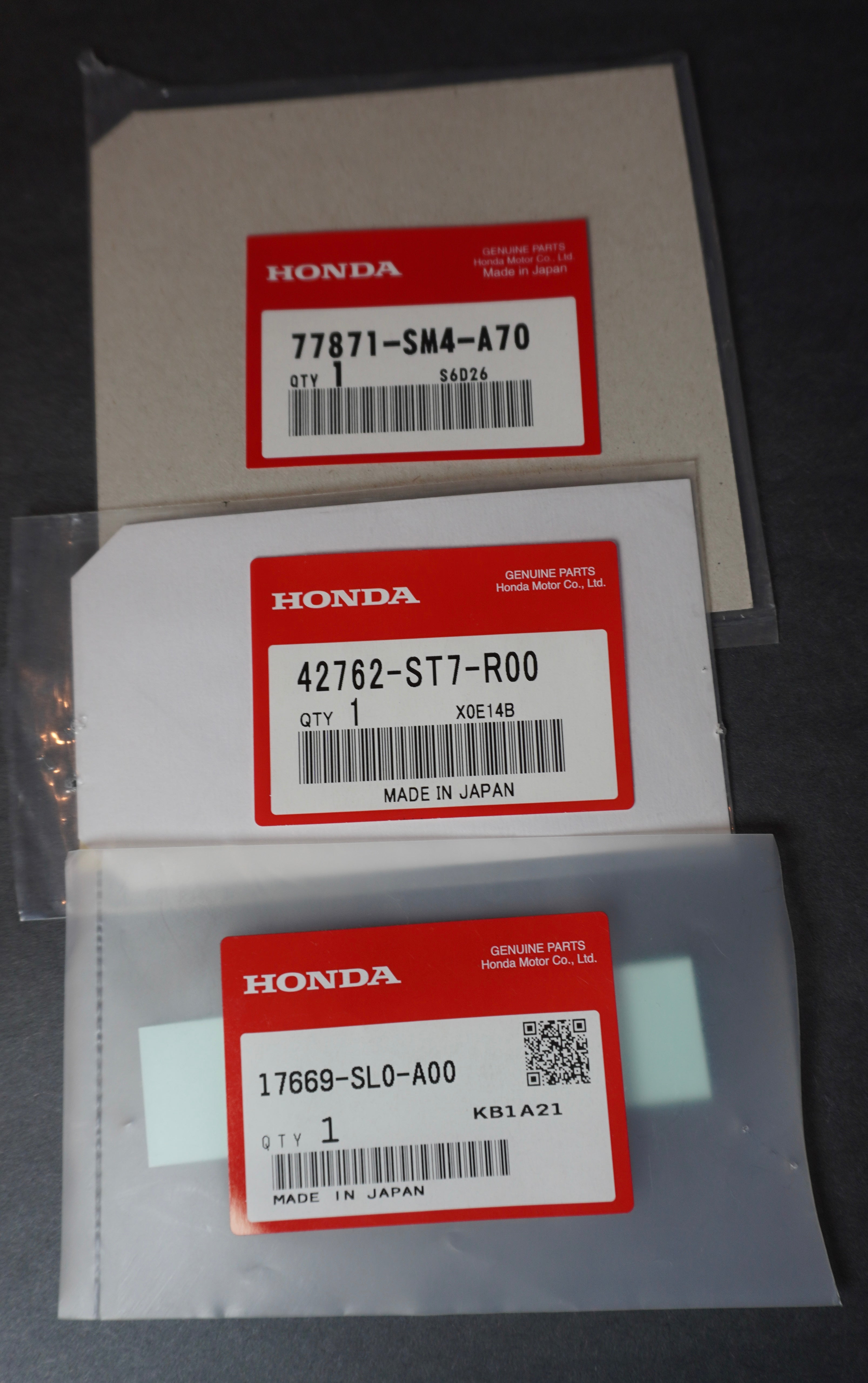 USDM INTEGRA TYPER R GENUINE OEM DOOR PLACARD KIT