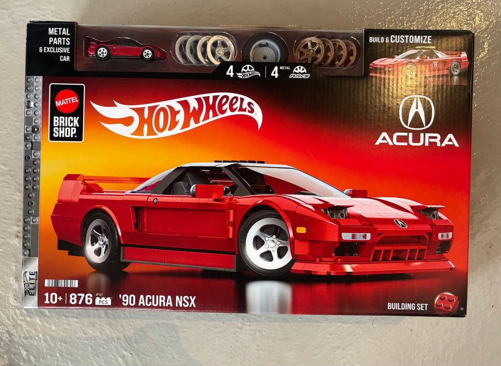 ACURA 1990 NSX HOT WHEELS BRICK BUILD SET