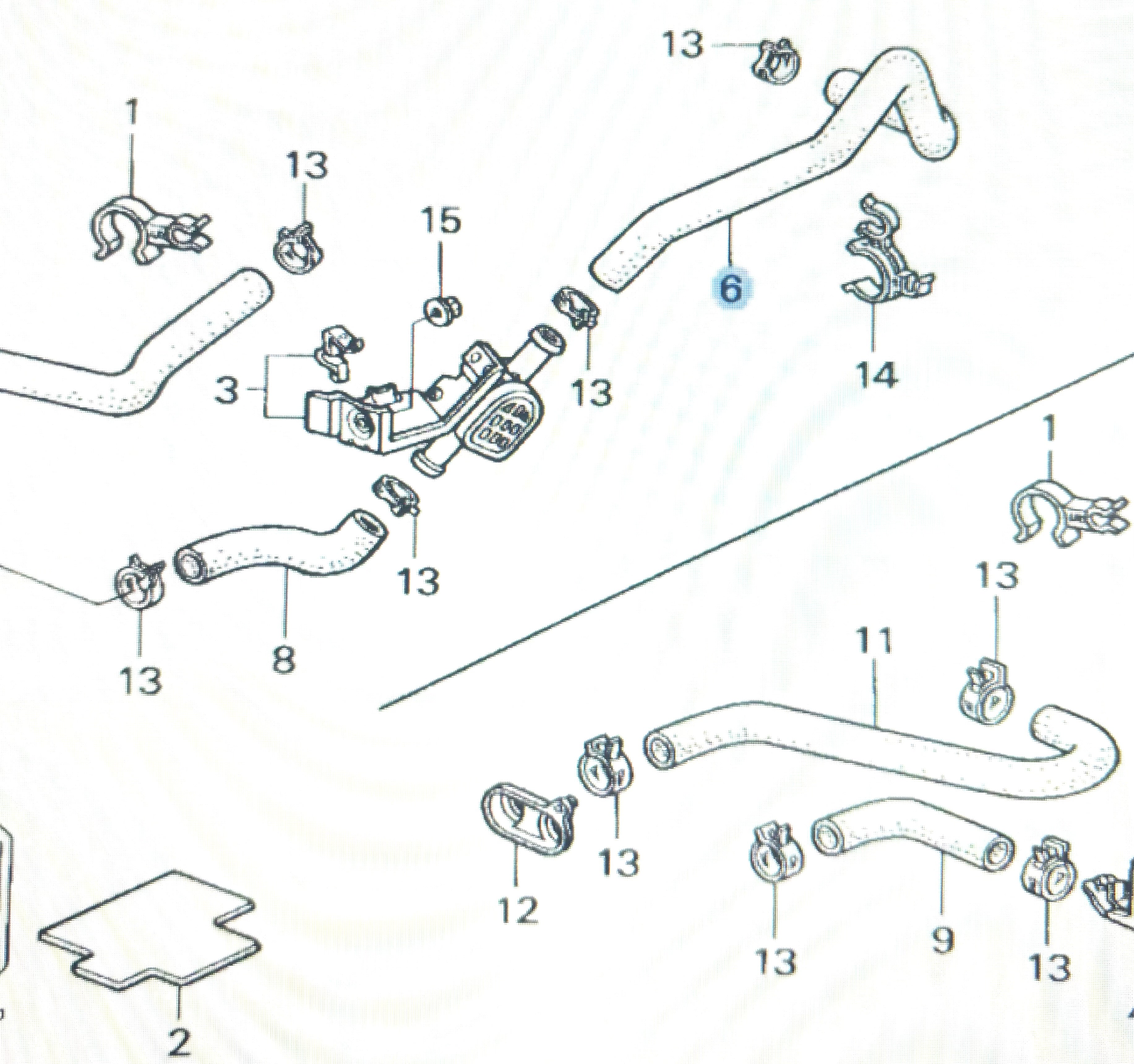 HEATER HOSE ACURA INTEGRA 79721-SR3-J30 LS-RS-GS 94-99