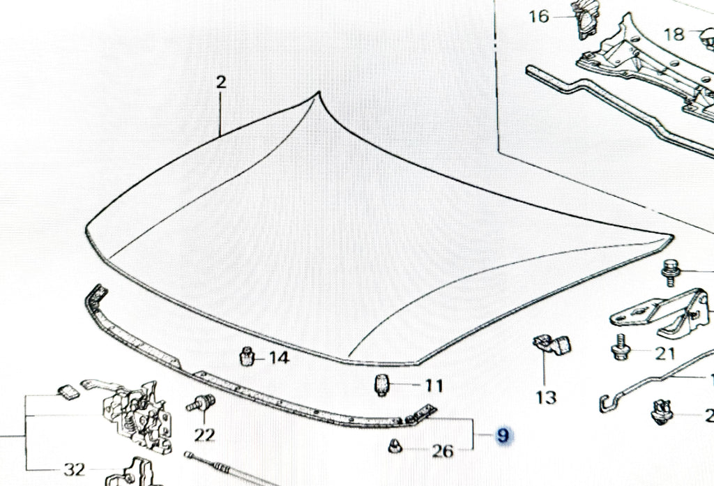94-01 ACURA INTEGRA 2DR & 4DR OEM GENUINE SEAL